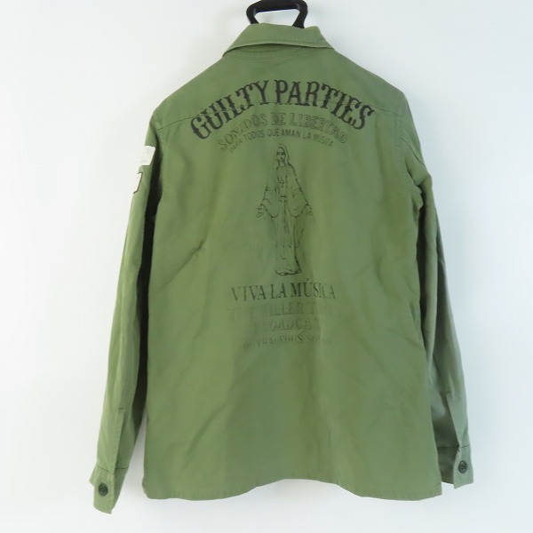 実際に弊社で買取させて頂いたWACKO MARIA/ワコマリア ミリタリー ワーク シャツ/Lの画像 1枚目