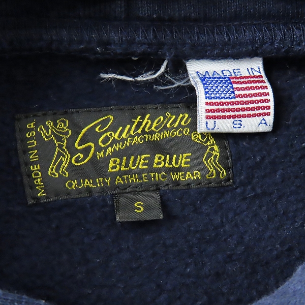 実際に弊社で買取させて頂いたBLUE BLUE/ブルーブルー プリント プルオーバー パーカー USC-9952-HR2 /Sの画像 2枚目