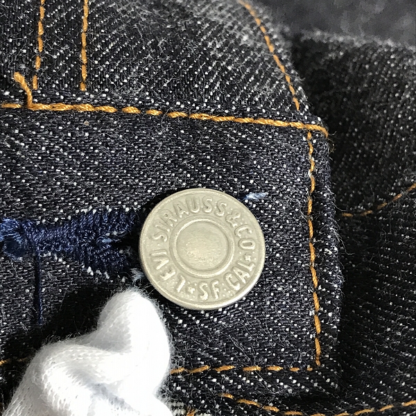 実際に弊社で買取させて頂いた【未使用】Levi’s/リーバイス 502 刻印J22 60s復刻 1997年製 TALONジップ 日本製 デニムパンツ ジーンズ W33 L36の画像 8枚目