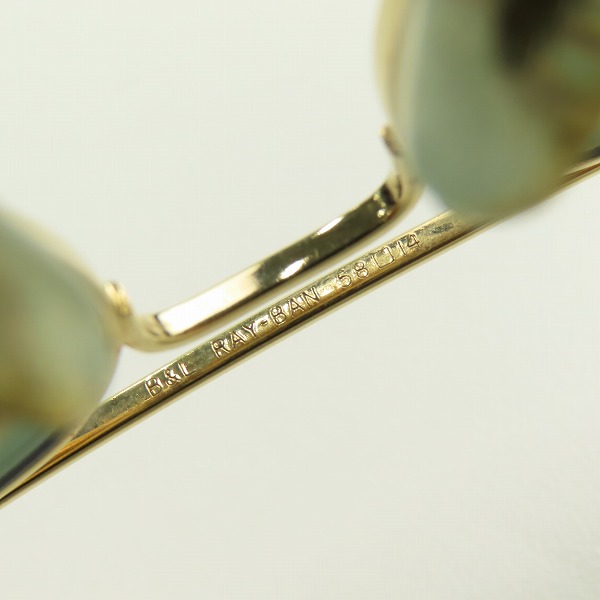 実際に弊社で買取させて頂いたRay-Ban/レイバン B&L/ボシュロム社製 ティアドロップ型 アイウェア/サングラスの画像 7枚目