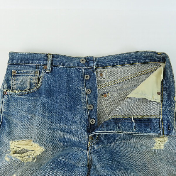 実際に弊社で買取させて頂いたLevi’s/リーバイス 702-XX 刻印J22 ビッグE 赤耳 日本製 デニムパンツ/36の画像 7枚目