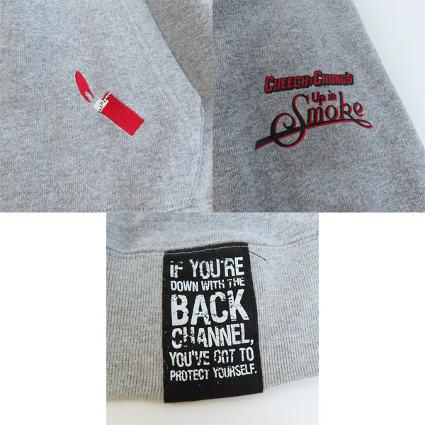 実際に弊社で買取させて頂いたBack Channel/バックチャンネル CHEECH&CHONG'S Up in Smoke プルオーバー パーカー/XLの画像 5枚目