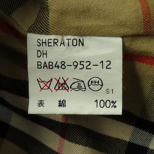 実際に弊社で買取させて頂いたBurberrys/バーバリーズ 裏地チェック柄ステンカラーコート の画像 3枚目