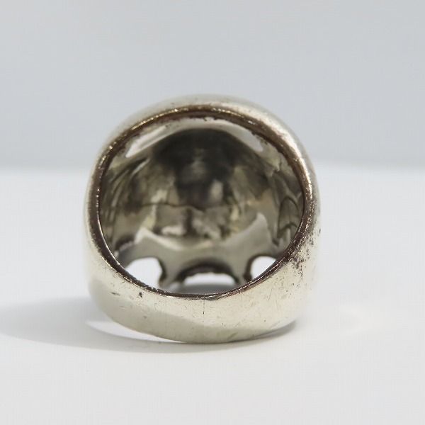 実際に弊社で買取させて頂いたCRAZY PIG/クレイジーピッグ EVIL SKULL RING  LARGE ラージエビルスカル リング 21号の画像 4枚目