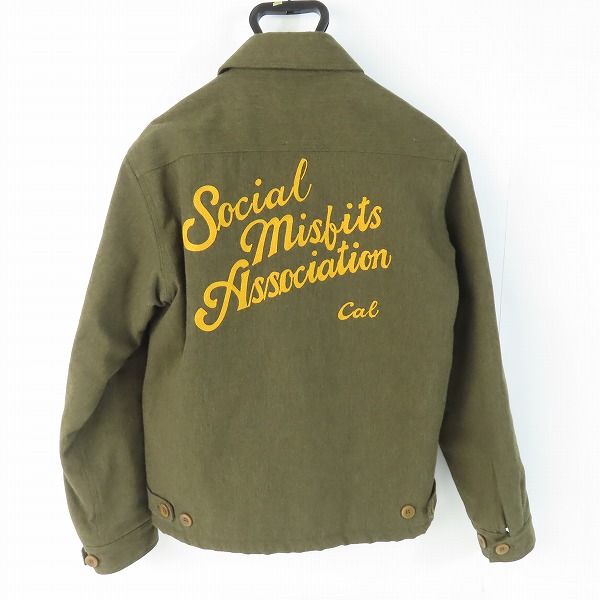 実際に弊社で買取させて頂いたCALEE/キャリー 裏地キルティング ウール ジップアップジャケット Mの画像 1枚目