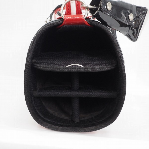 実際に弊社で買取させて頂いた【使用感有り】Callaway/キャロウェイ 5分割キャディバッグ ホワイトｘブラックｘレッドの画像 3枚目
