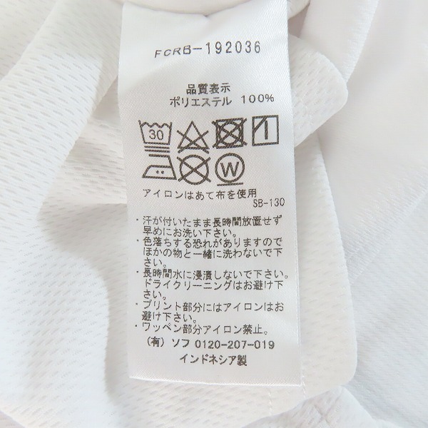 実際に弊社で買取させて頂いたF.C.Real Bristol/エフシーレアルブリストル STRADDLE LOGO S/S TOUR TEE Tシャツ FCRB-192036 /XLの画像 3枚目