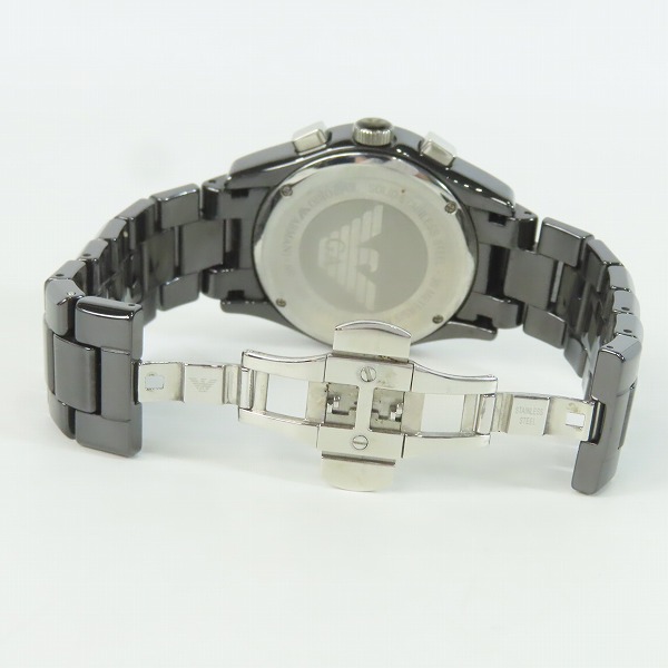実際に弊社で買取させて頂いたEMPORIO ARMANI/エンポリオ アルマーニ CERAMICA/セラミカ 腕時計 AR-1400【動作未確認】 の画像 3枚目