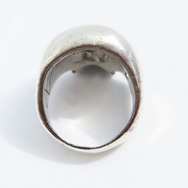 実際に弊社で買取させて頂いたCRAZY PIG/クレイジーピッグ EVIL SKULL RING  LARGE ラージエビルスカル リング 21号の画像 5枚目