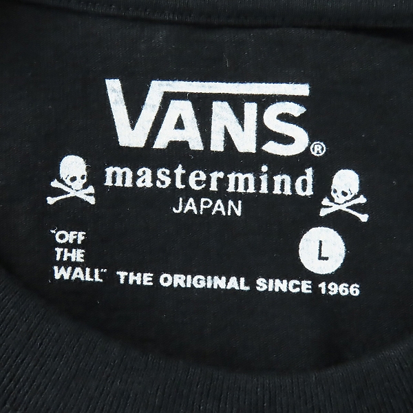実際に弊社で買取させて頂いた【未使用】VANS×mastermind JAPAN/バンズ×マスターマインドジャパン Tシャツ VA16SS-MT02MJ/Lの画像 2枚目