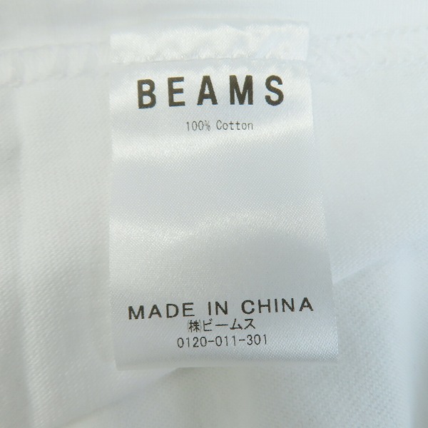 実際に弊社で買取させて頂いた【未使用】BEAMS/ビームス 21SS ロゴ Tシャツ/Lの画像 3枚目