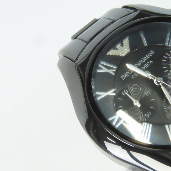 実際に弊社で買取させて頂いたEMPORIO ARMANI/エンポリオ アルマーニ CERAMICA/セラミカ 腕時計 AR-1400【動作未確認】 の画像 5枚目
