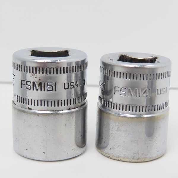 実際に弊社で買取させて頂いたSNAP-ON/スナップオン 3/8 シャローソケット FSM191/171/151/141/131/121  6点セットの画像 3枚目