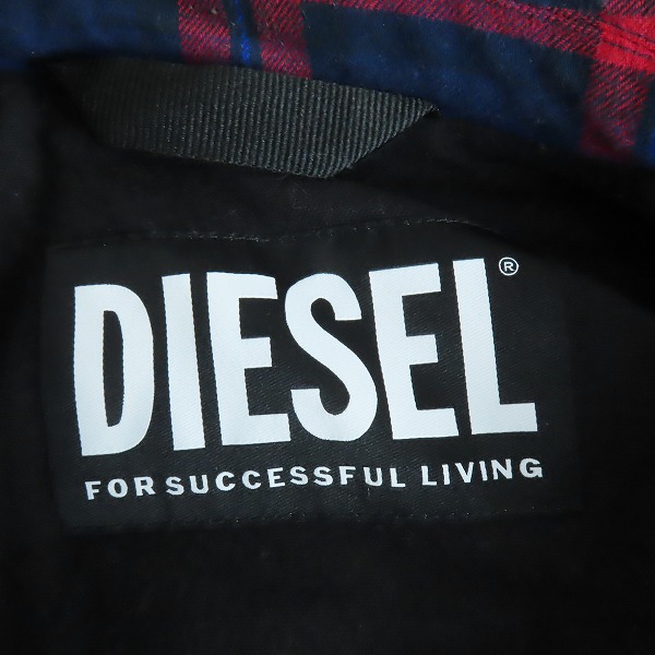 実際に弊社で買取させて頂いたDIESEL/ディーゼル J-TANIFER チェック柄 ジップアップジャケット/XSの画像 3枚目