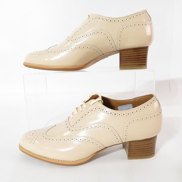 実際に弊社で買取させて頂いたREGAL/リーガル ウイングチップヒールパンプス F80F/24.0 ライトピンクの画像 3枚目