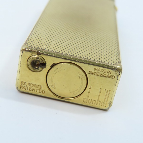 実際に弊社で買取させて頂いたdunhill/ダンヒル サイドローラー ガスライター ゴールドカラーの画像 5枚目