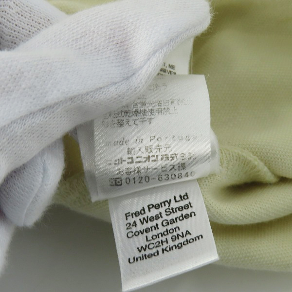 実際に弊社で買取させて頂いたFRED PERRY/フレッドペリー ツインテープド トラックジャケット/クリーム J6600 Mの画像 5枚目