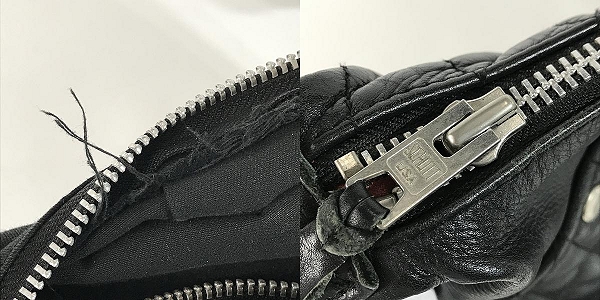 実際に弊社で買取させて頂いたSCHOTT/ショット レザー キルティング ショルダーバッグの画像 8枚目