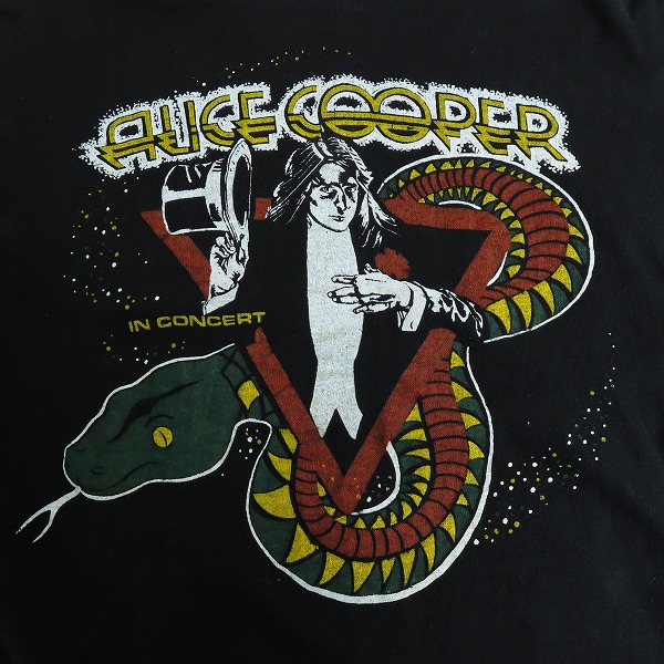 実際に弊社で買取させて頂いたAlice Cooper/アリスクーパー ヴィンテージ/ビンテージ IN CONCERT/MADHOUSE ROCK 半袖Tシャツ の画像 5枚目