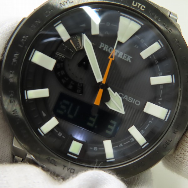 実際に弊社で買取させて頂いたCASIO/カシオ PROTREK/プロトレック MANASLU/マナスル ソーラー PRX-8000T-7AJFの画像 5枚目