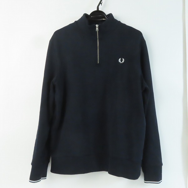 実際に弊社で買取させて頂いたFRED PERRY/フレッドペリー Half Zip Sweatshirt/ハーフジップスウェットシャツ M3574/XL
