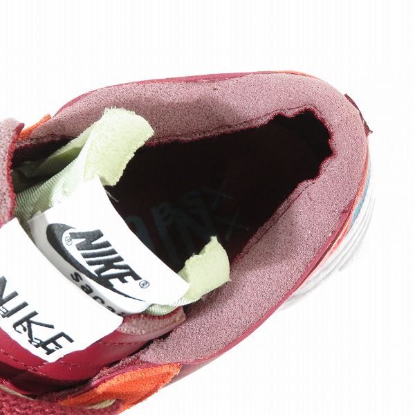 実際に弊社で買取させて頂いた【未使用】NIKE×SACAI×KAWS/ナイキ×サカイ×カウズ BLAZER LOW Team Red DM7901-600/26.5の画像 4枚目