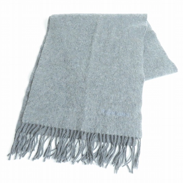 実際に弊社で買取させて頂いたYSL/YVES SAINT LAURENT/イヴサンローラン マフラー/ストール グレー