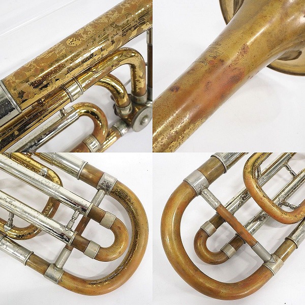 実際に弊社で買取させて頂いた★【使用感有り】Vincent Bach/バック Stradivarius 50 トロンボーン ゴールド ハードケース付の画像 6枚目