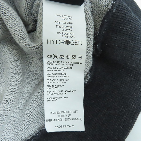 実際に弊社で買取させて頂いたHYDROGEN/ハイドロゲン ＃17 スカルプリント スウェットトレーナー Lの画像 3枚目