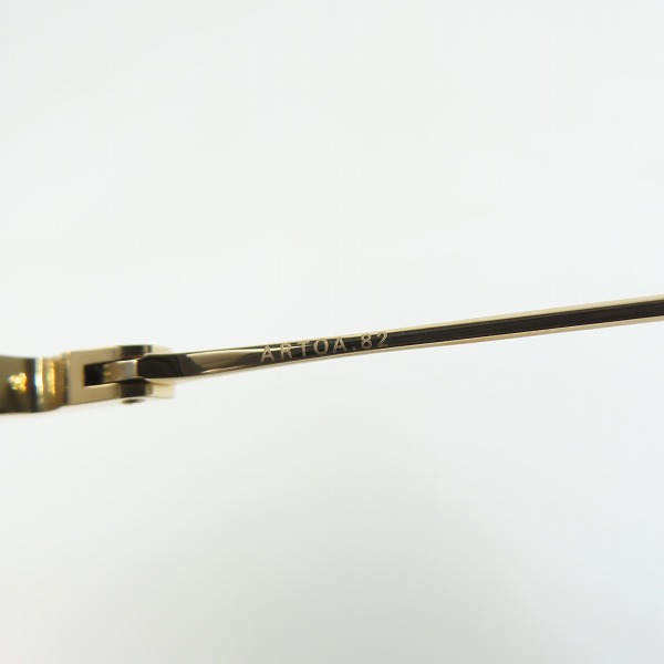 実際に弊社で買取させて頂いたdita/ディータ ARTOA.82  White Gold Clear 眼鏡/メガネフレーム ゴールド DTX162-A-01の画像 6枚目