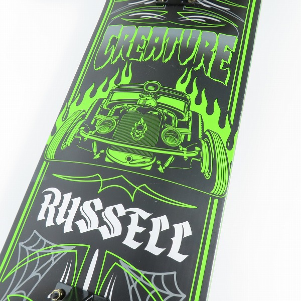 実際に弊社で買取させて頂いたCREATURE/クリーチャー VX RUSSELL TO THE GRAVE THUNDERトラック スケートボード/スケボー コンプリートデッキの画像 6枚目