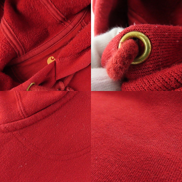 実際に弊社で買取させて頂いたcarhartt/カーハート プルオーバーパーカー 袖プリント Sの画像 7枚目