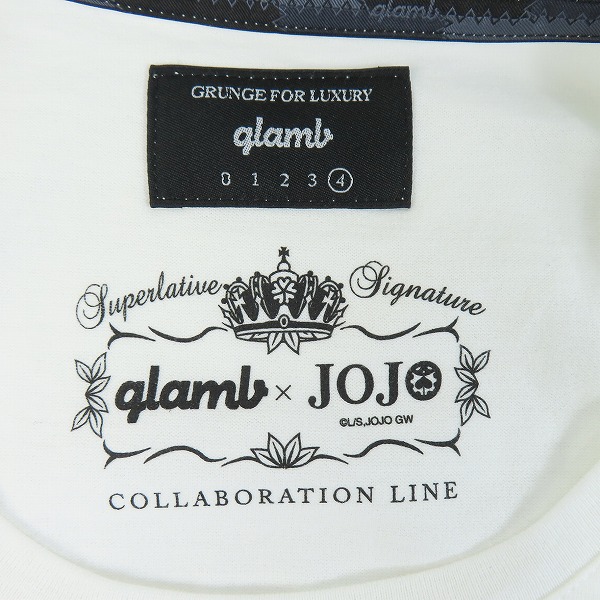実際に弊社で買取させて頂いた【未使用】glamb/グラム ジョジョの奇妙な冒険 Giorno Giovanna T ジョルノ・ジョバァーナ Tシャツ/GB0318/JJ01/4の画像 2枚目