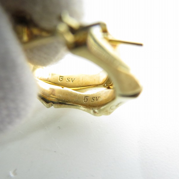 実際に弊社で買取させて頂いたGARNI/ガルニ クロッケリー バンブー ピアス GP20029の画像 6枚目