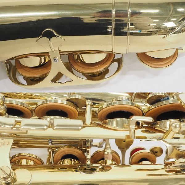 実際に弊社で買取させて頂いた★YANAGISAWA/ヤナギサワ A-400 アルトサックス 彫刻無し ゴールド ハードケース付 の画像 8枚目