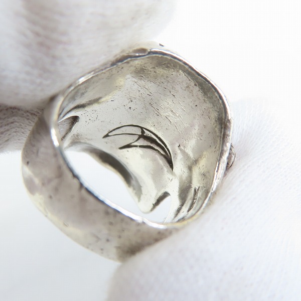 実際に弊社で買取させて頂いたCRAZY PIG/クレイジーピッグ サイボーグスカルリング/18-19号の画像 6枚目