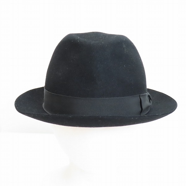 実際に弊社で買取させて頂いた【JPタグ】Dior Homme/ディオールオム 05AW GLAM期 中折れウールフェルトハット 5HH1095092/59の画像 1枚目