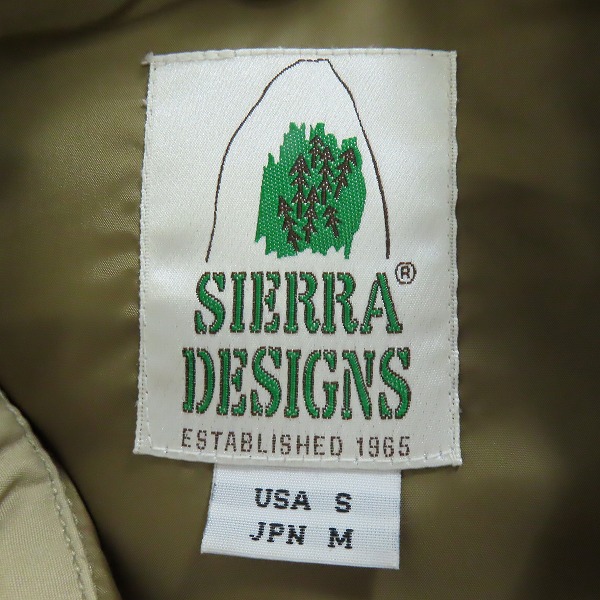 実際に弊社で買取させて頂いたSIERRA DESIGNS×BEAMS/シエラデザイン×ビームス コットンダウンジャケット 8130E/Mの画像 2枚目