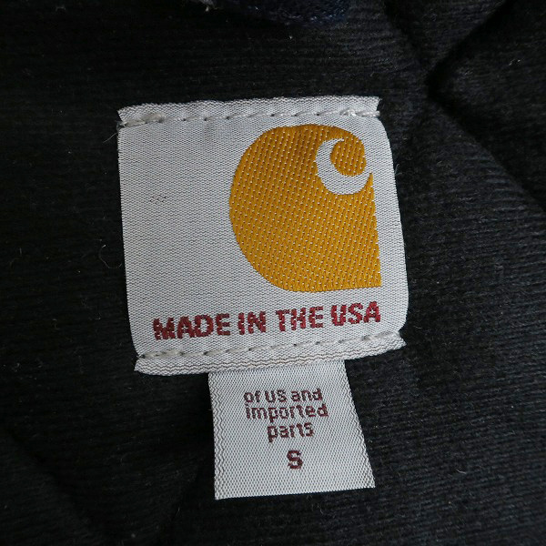 実際に弊社で買取させて頂いたCarhartt/カーハート ダックジャケット ネイビー/Sの画像 2枚目