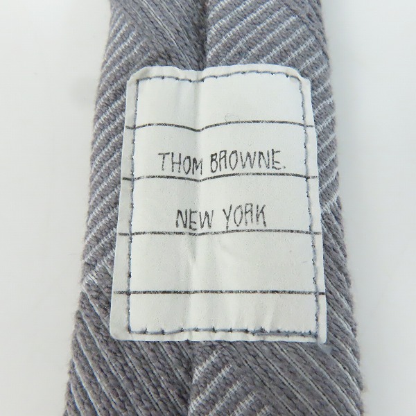 実際に弊社で買取させて頂いたTHOM BROWNE/トムブラウン 錨/いかり総柄 ネクタイ の画像 2枚目