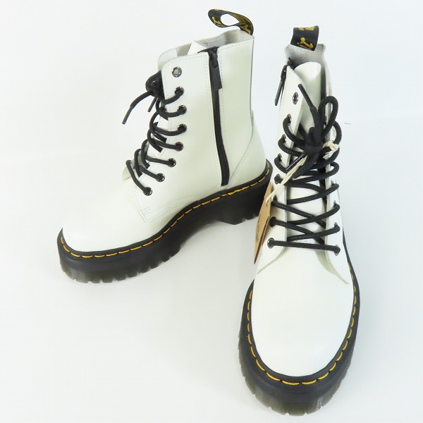 実際に弊社で買取させて頂いた【未使用】Dr.Martens/ドクターマーチン JADON/ジェイドン サイドジップ 8ホールブーツ ホワイト UK6