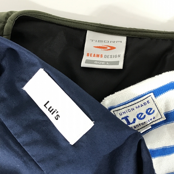 実際に弊社で買取させて頂いた【おまとめ】Lui's/ルイス Lee/リー BEAMS/ビームス 他 半袖シャツ/カットソー/ベスト 等