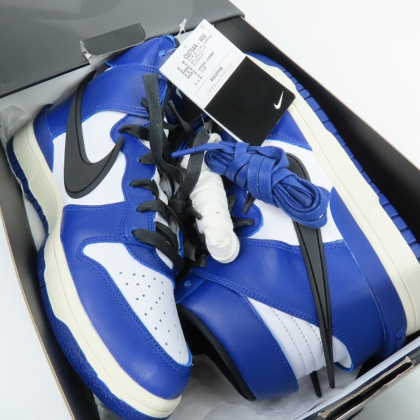 実際に弊社で買取させて頂いた【未使用】NIKE×AMBUSH/ナイキ×アンブッシュ DUNK HIGH DEEP ROYAL ダンクハイ ディープロイヤル CU7544-400 /26.5の画像 6枚目
