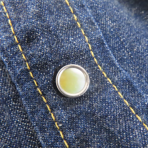 実際に弊社で買取させて頂いたTHE FLAT HEAD/フラットヘッド デニムシャツ 7001/40の画像 6枚目