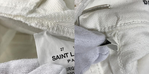 実際に弊社で買取させて頂いたSAINT LAURENT PARIS/サンローランパリ スキニーパンツ 461222 Y877L/27の画像 8枚目