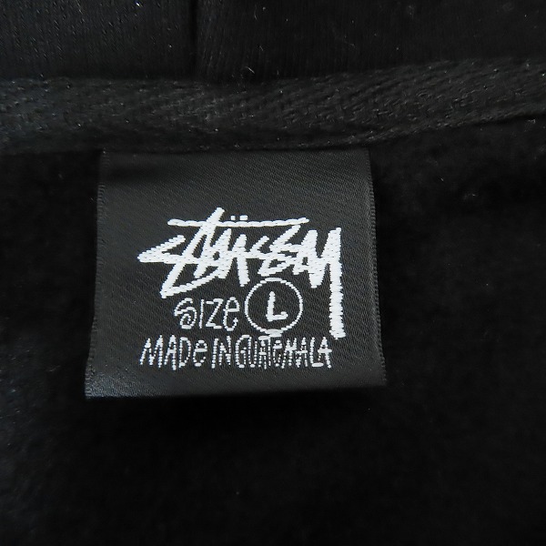 実際に弊社で買取させて頂いたSTUSSY/ステューシー BASIC STUSSY ZIP HOODIE ロゴプリント ジップアップパーカー 1974649/Lの画像 2枚目