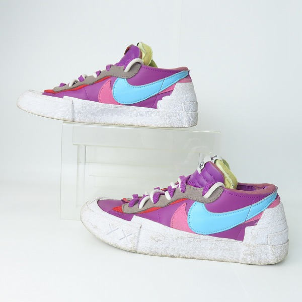 実際に弊社で買取させて頂いたNIKE×KAWS×SACAI/ナイキ×カウズ×サカイ BLAZER LOW/ブレーザーロー パープルダスク DM7901-500/26.5の画像 3枚目