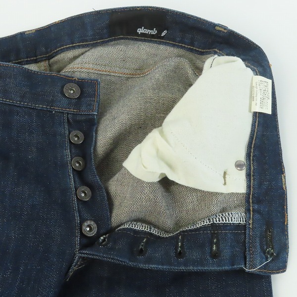 実際に弊社で買取させて頂いたglamb/グラム ボタンフライ デニムパンツ GB07SM 3の画像 5枚目