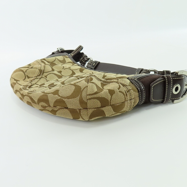 実際に弊社で買取させて頂いたCOACH/コーチ シグネチャー キャンバス ワンハンドル ハンドバッグ  6266の画像 2枚目