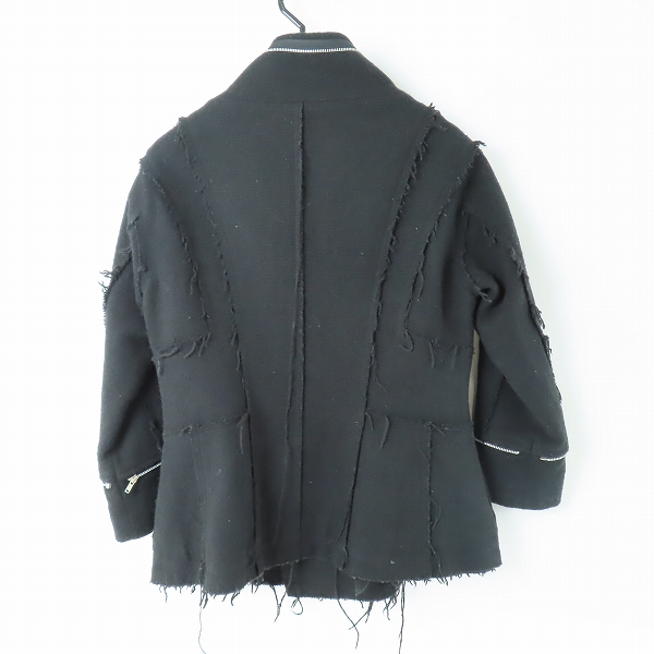 実際に弊社で買取させて頂いたUNDERCOVER/アンダーカバー 再構築 ウールジャケット/Fの画像 1枚目